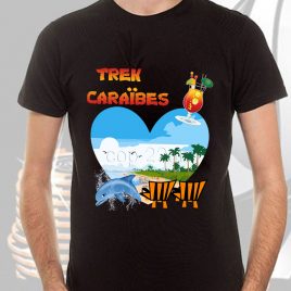 tee-shirt homme trek caraîbes