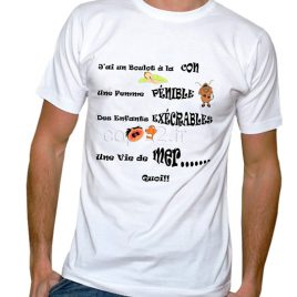tee-shirt blanc homme