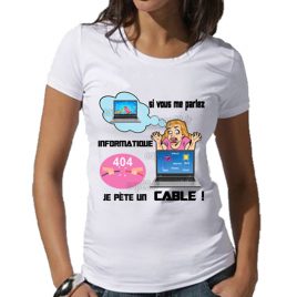 tee-shirt blanc femme